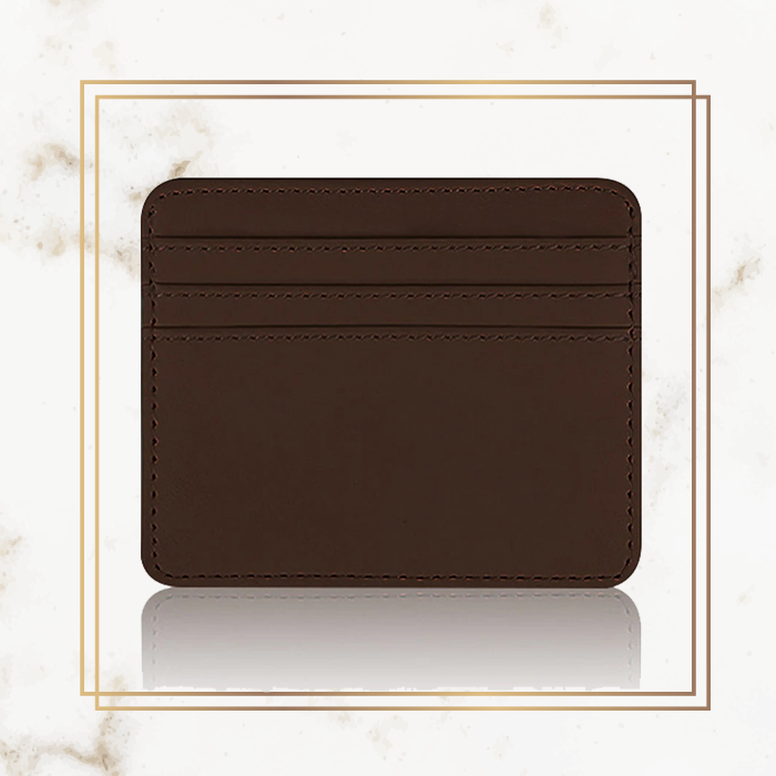 Logo Basic Card Holder - Leather