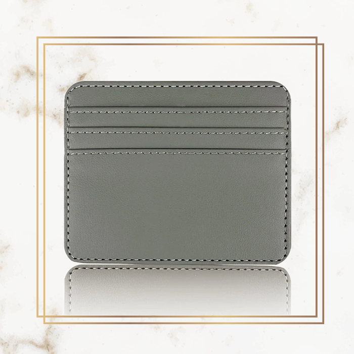 Logo Basic Card Holder - Leather