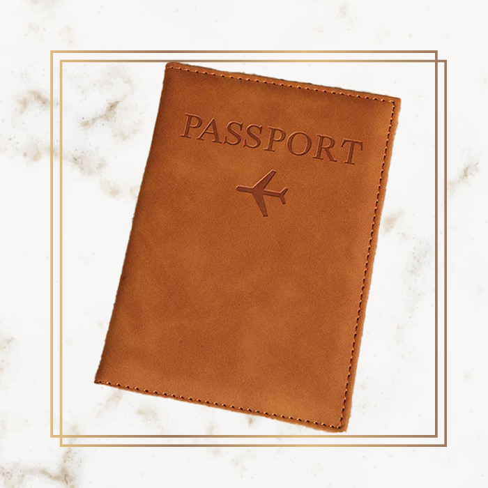 Logo Basic Passport Cover - Leather