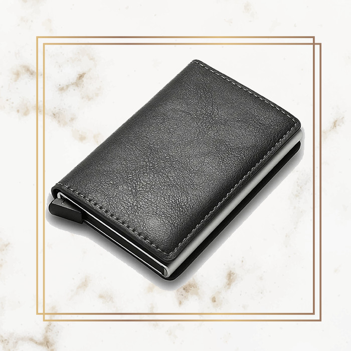 Logo Card Holder Wallet - Leather