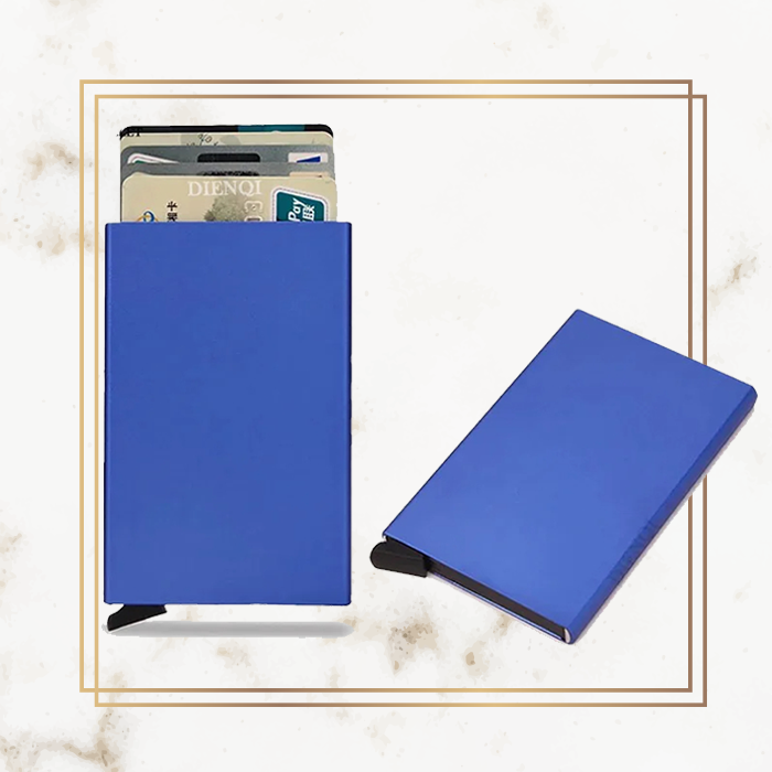 Premium Slim Pop-Up Card Holder - Metal