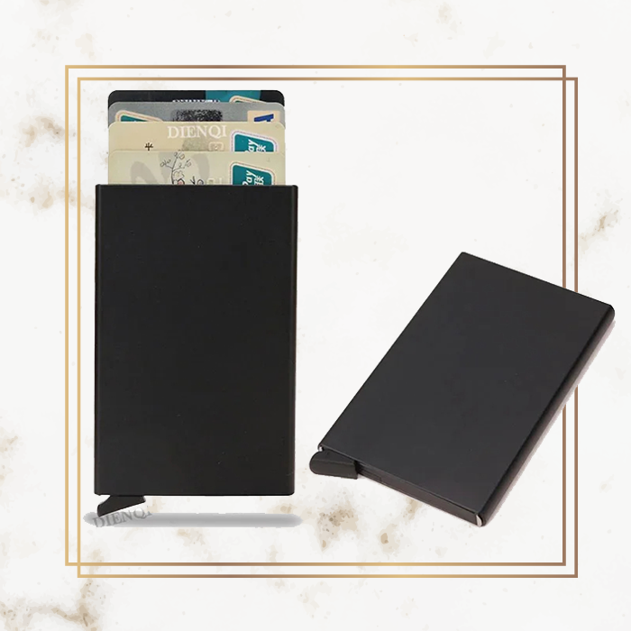 Premium Slim Pop-Up Card Holder - Metal