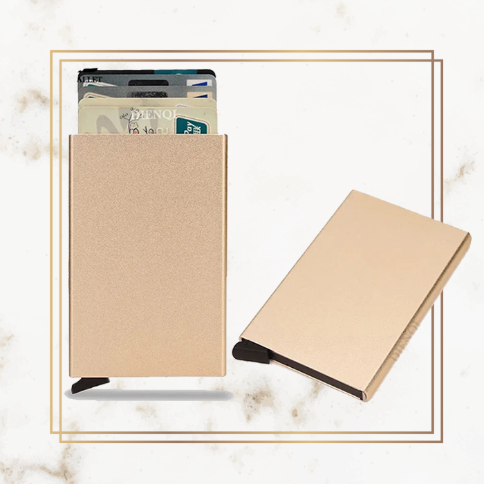 Premium Slim Pop-Up Card Holder - Metal