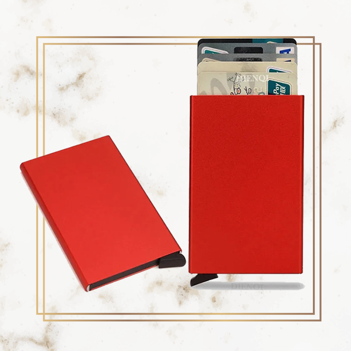 Premium Slim Pop-Up Card Holder - Metal