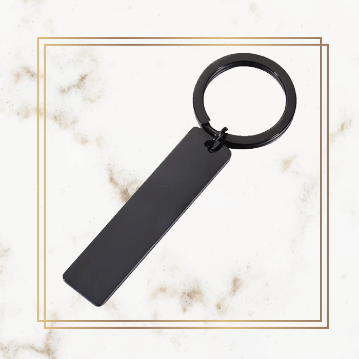 Bar Key Chain - Stainless Steel