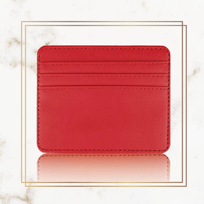 Logo Basic Card Holder - Leather