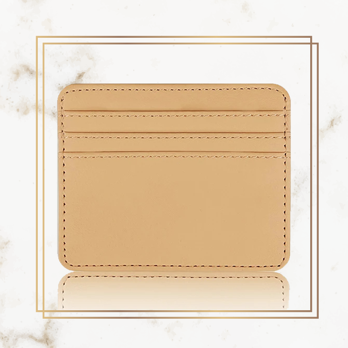 Logo Basic Card Holder - Leather
