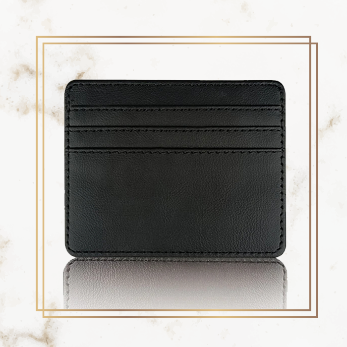 Logo Basic Card Holder - Leather