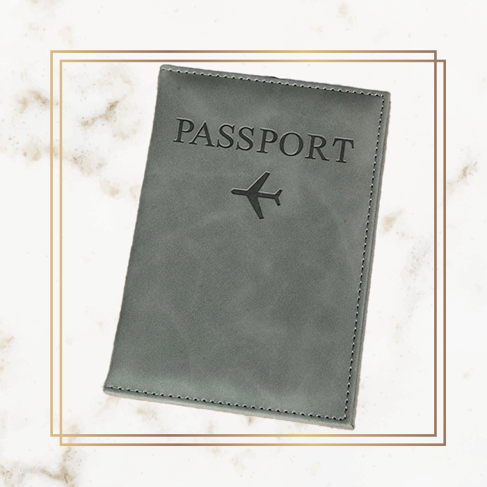 Logo Basic Passport Cover - Leather