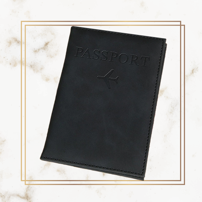Logo Basic Passport Cover - Leather