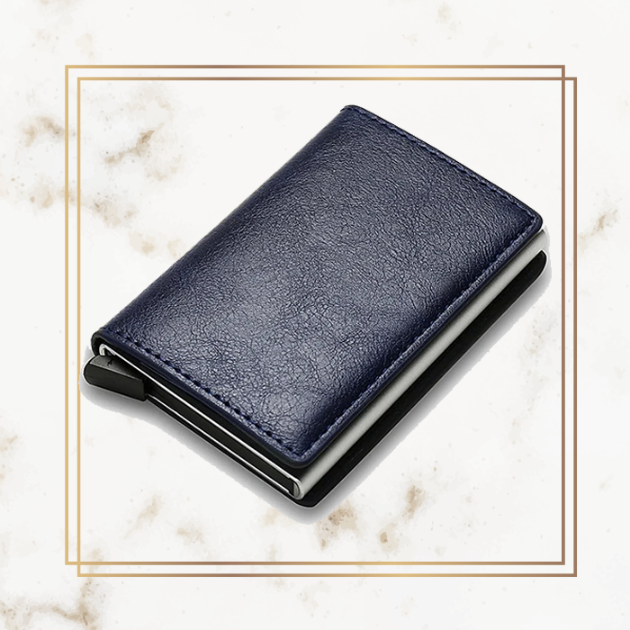 Logo Card Holder Wallet - Leather