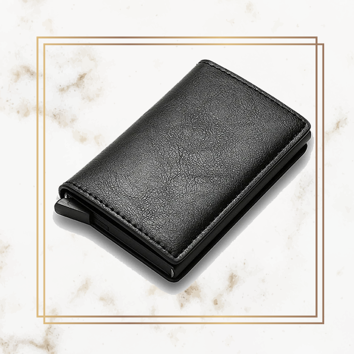 Logo Card Holder Wallet - Leather