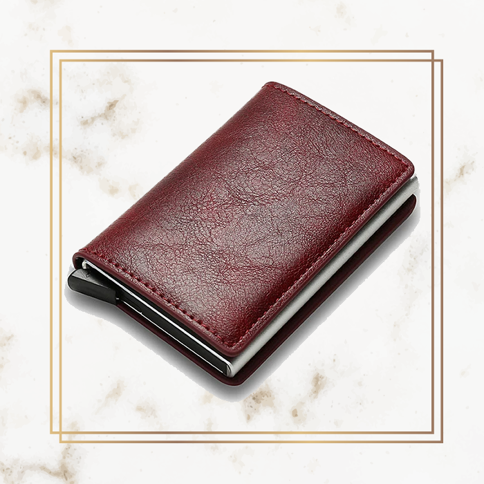 Logo Card Holder Wallet - Leather