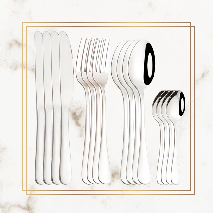 Logo Cutlery Set - Stainless Steel