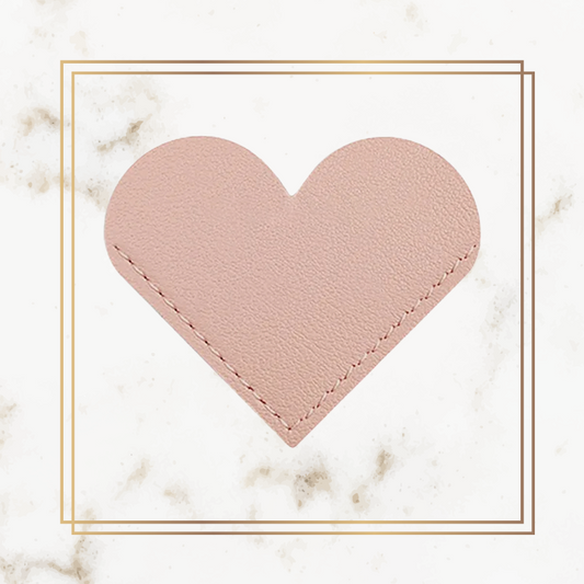 Wedding Heart Bookmark - Leather