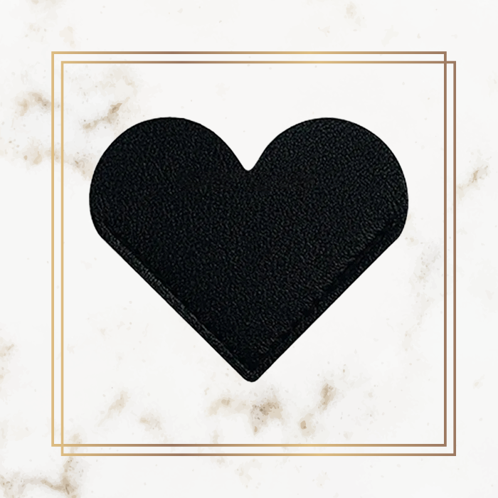 Wedding Heart Bookmark - Leather