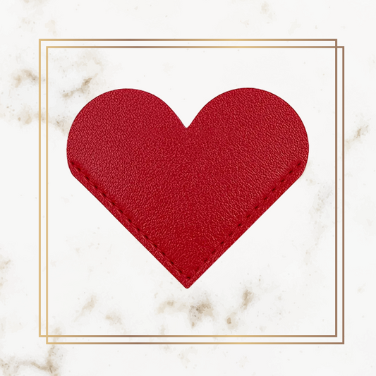 Heart Bookmark - Leather