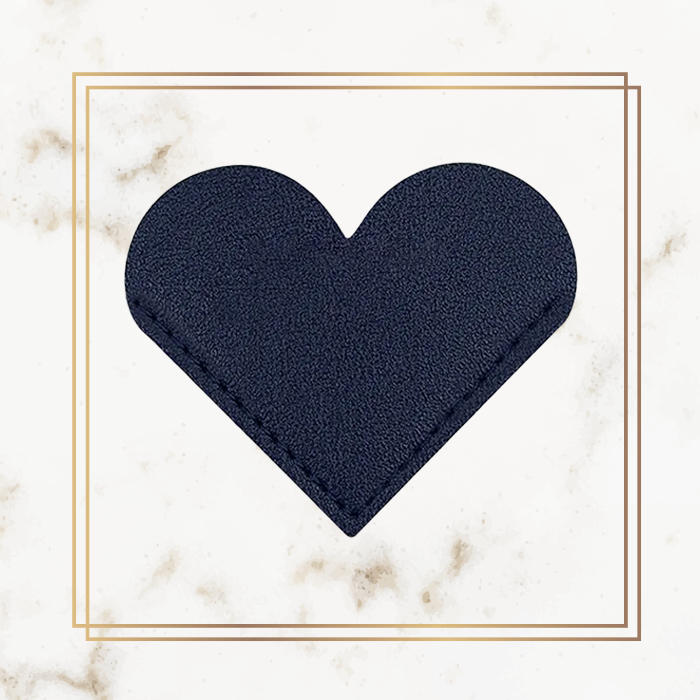 Wedding Heart Bookmark - Leather