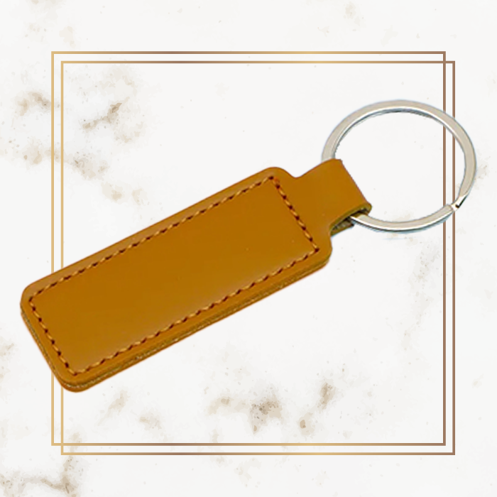 Logo Key Chain - Leather