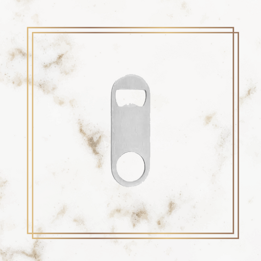 Wedding Key Chain Bottle Opener - Stainless Steel