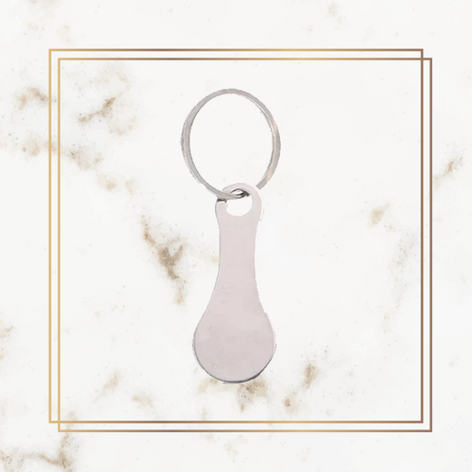 Wedding Key Chain for Shopping Trolley - Metal