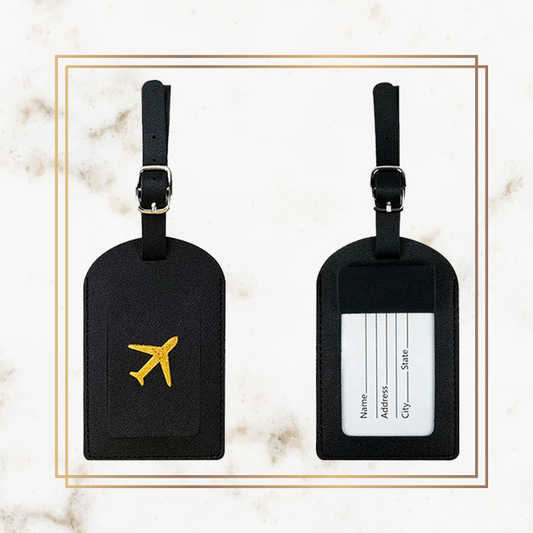 Logo Luggage Tag - Leather