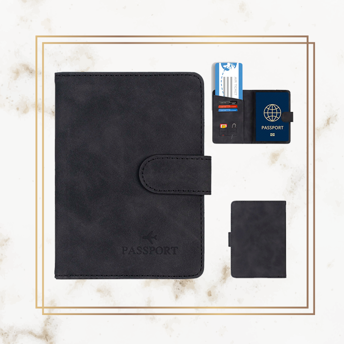 Logo Premium Passport Cover - Leather