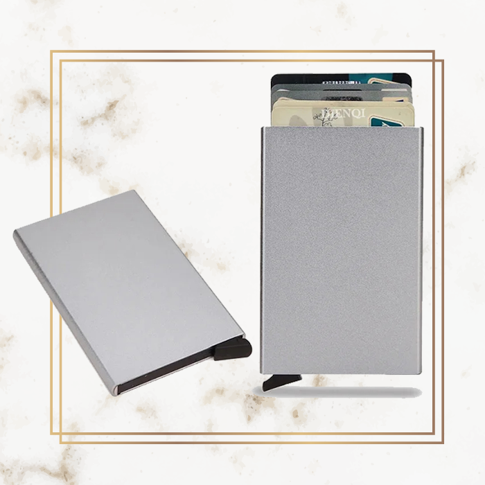 Premium Slim Pop-Up Card Holder - Metal
