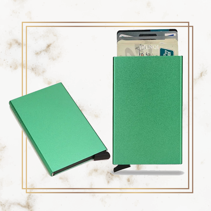 Premium Slim Pop-Up Card Holder - Metal