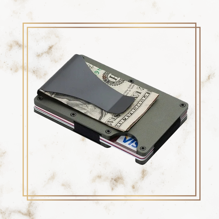 Tactical Card Holder with Money Clip - Metal